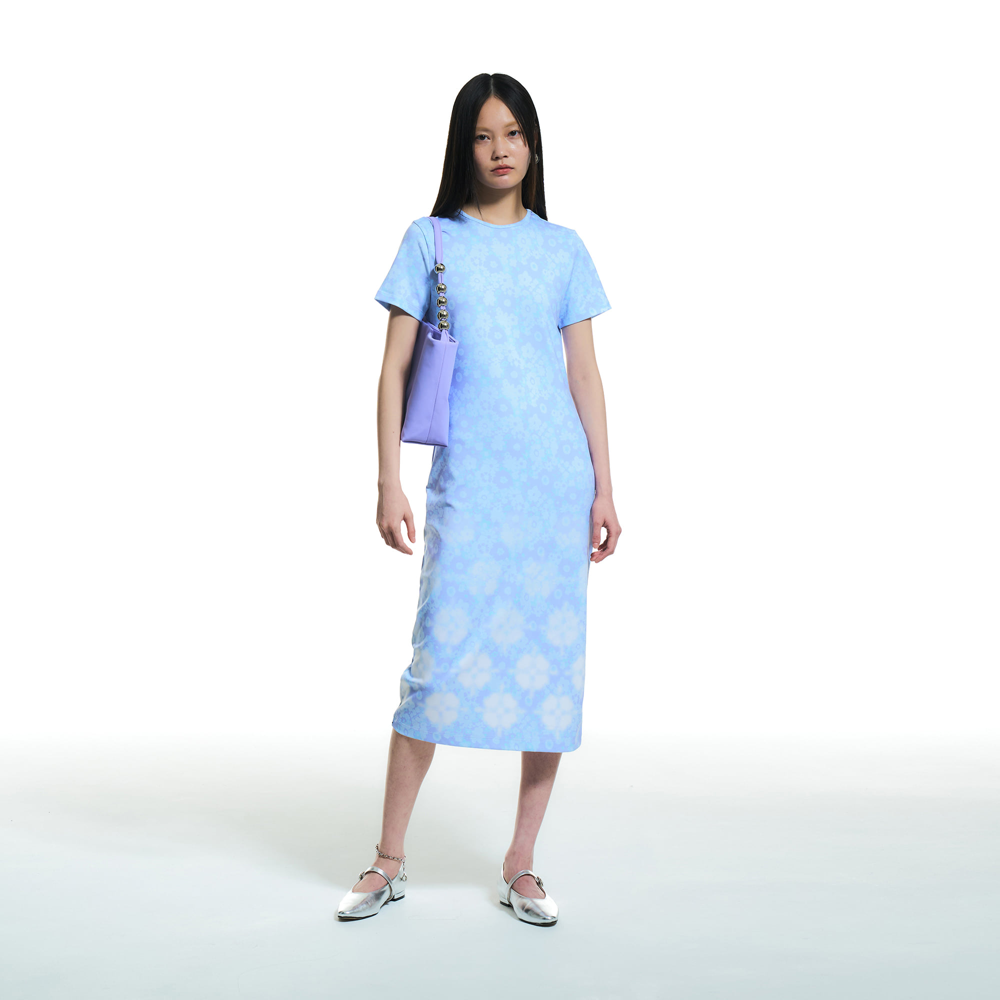 Pantalica Long Jersey dress (Blue)